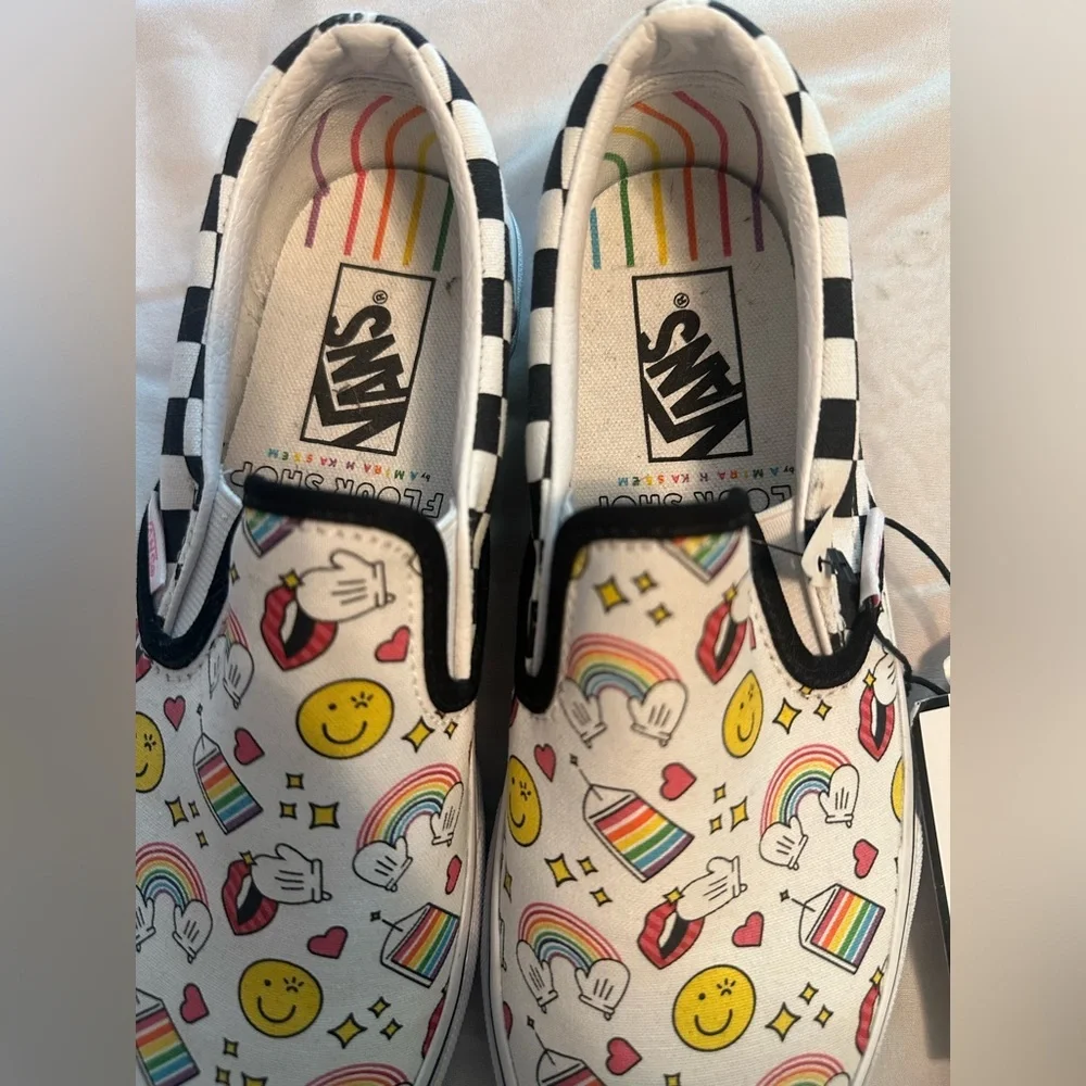 Vans Flour Shop Icon Checker Board Slip on‎ shoes Size 6.5 Women’s NWOB - Picture 5 of 12